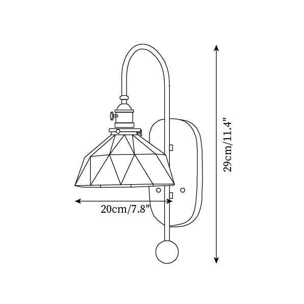Wall Lamp Metal and Glass Smooth Globe with Wooden Backplate-Neutral Decor