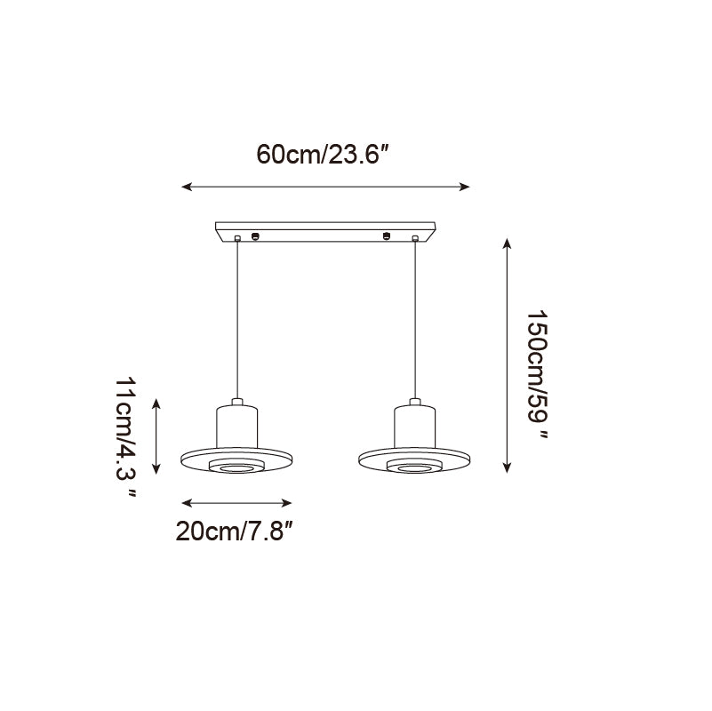 Ritta Travertine Pendant Light Top-hat Shape-Neutral Decor