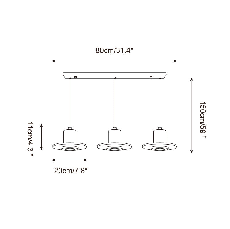 Ritta Travertine Pendant Light Top-hat Shape-Neutral Decor