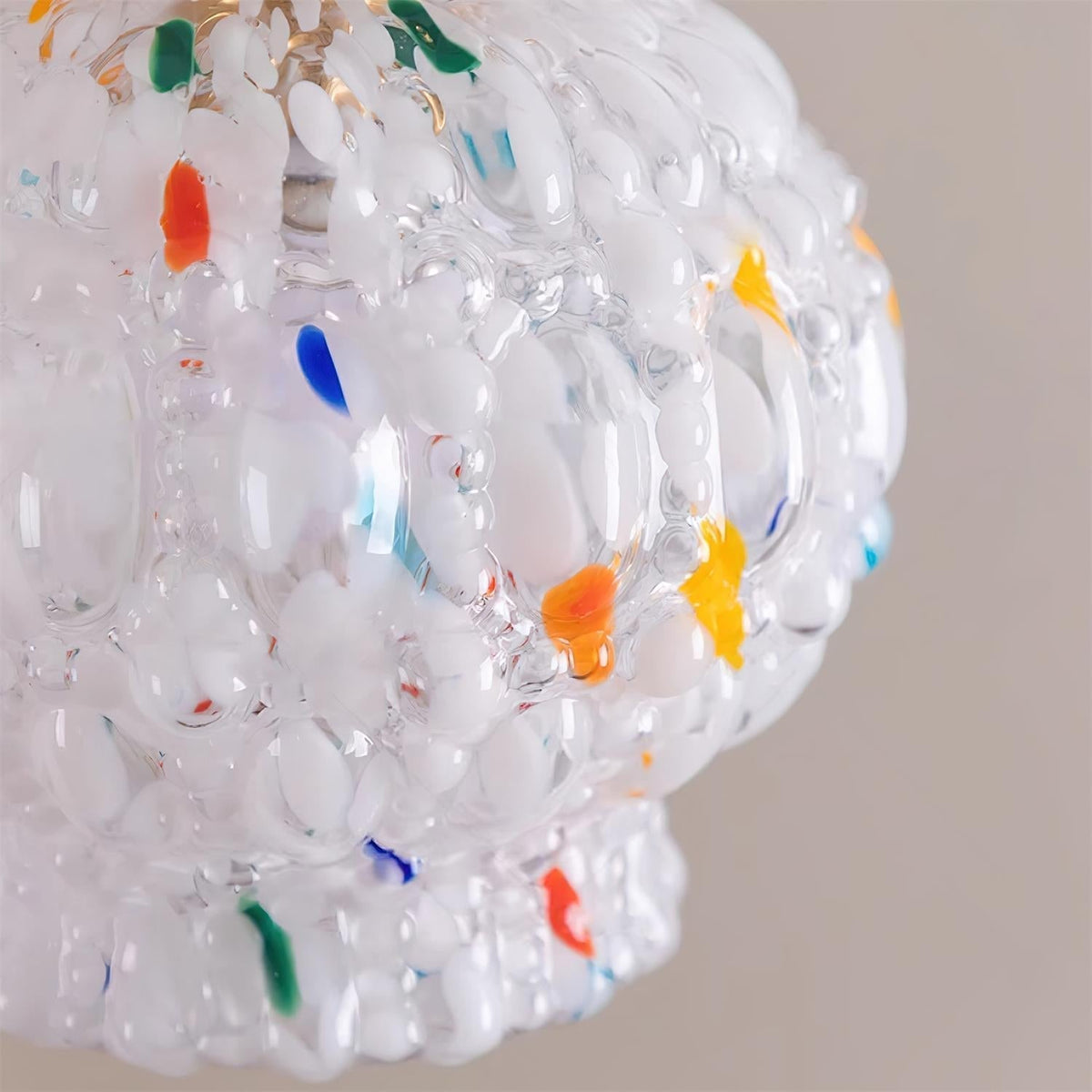 Jovik Textured Glass Pendant Light-Neutral Decor
