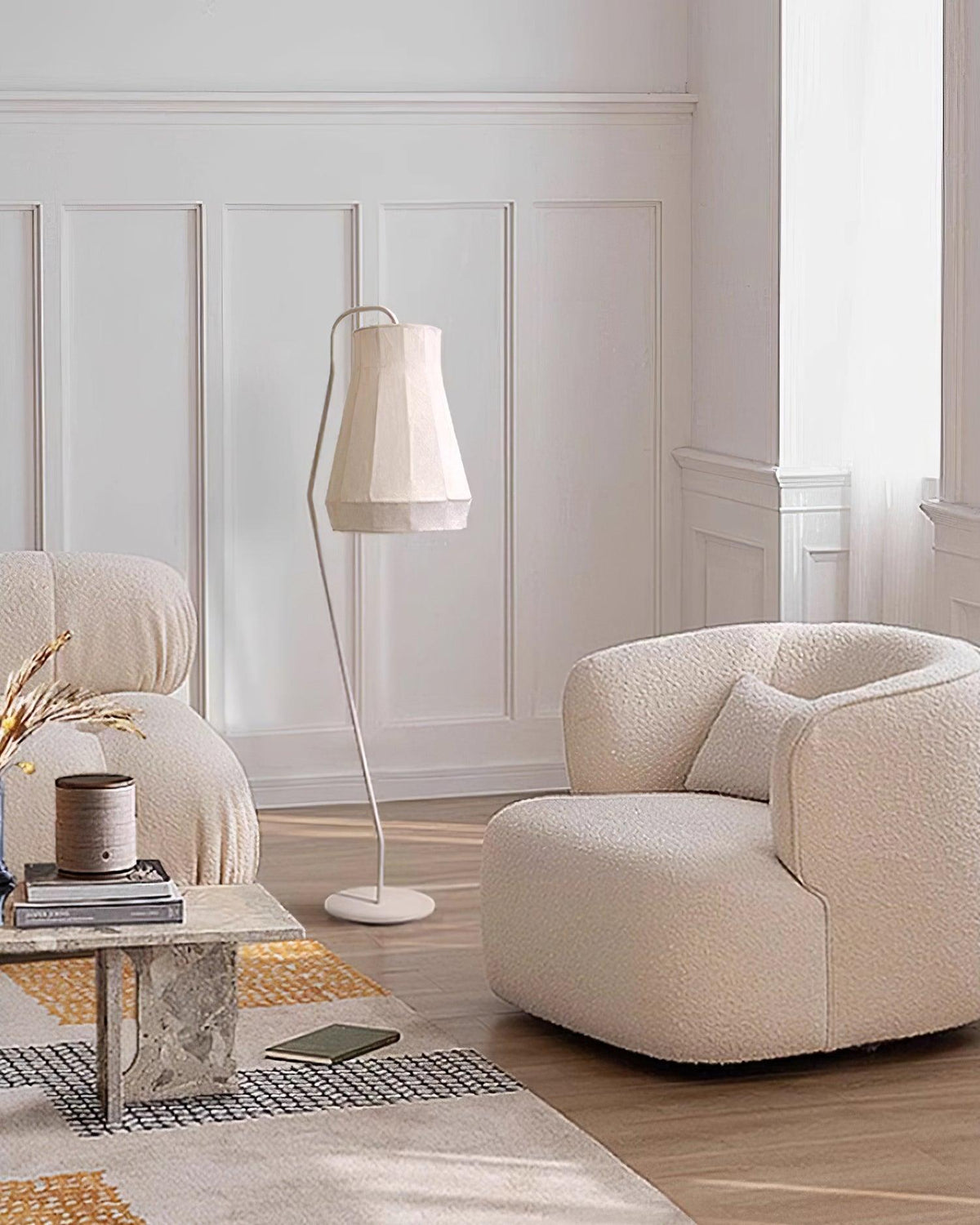 Otheir Minimalist Fabric Floor Lamp-Neutral Decor