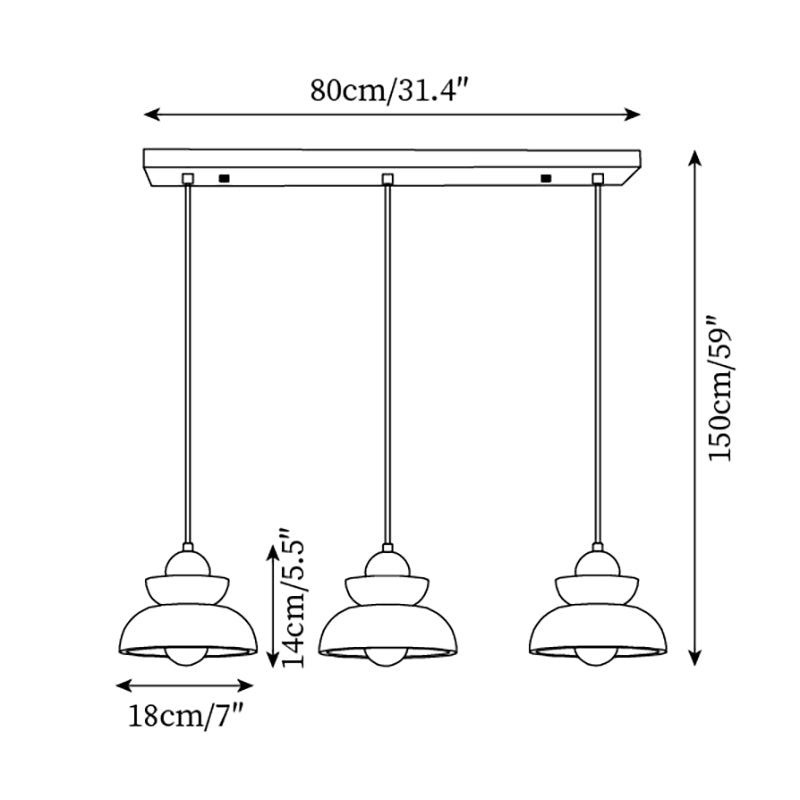 Pendant Lamp Travertine Shade Wood Modern Nordic Beige Walnut-Neutral Decor