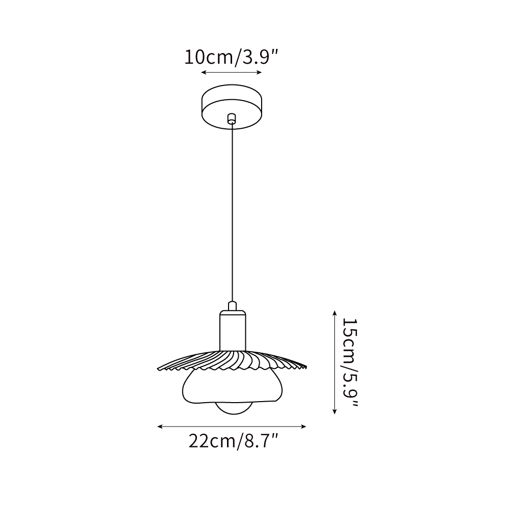 Elysor Brass and Glass Pendant Lamp-Neutral Decor