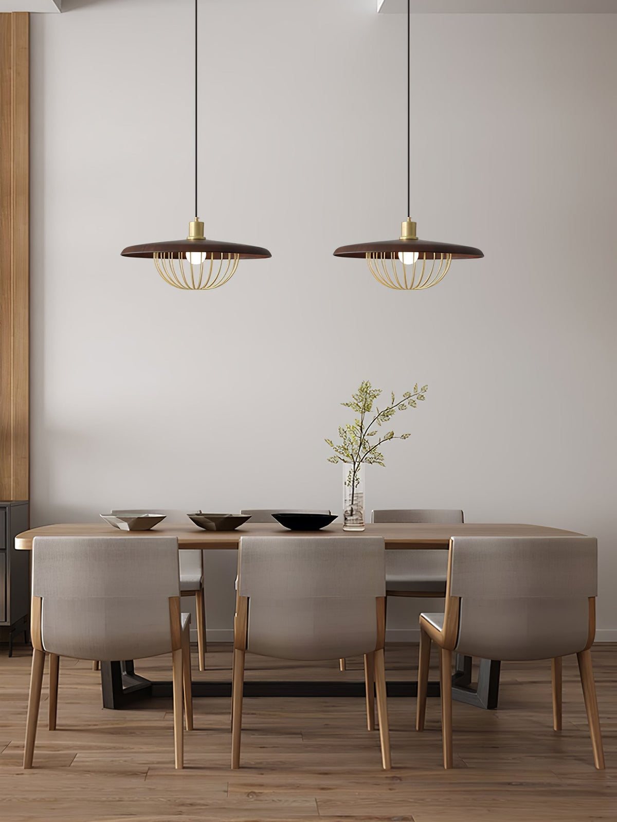 Elanora Suspension Rétro Vintage en Bois