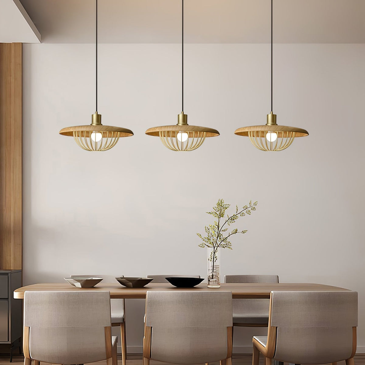Elanora Suspension Rétro Vintage en Bois