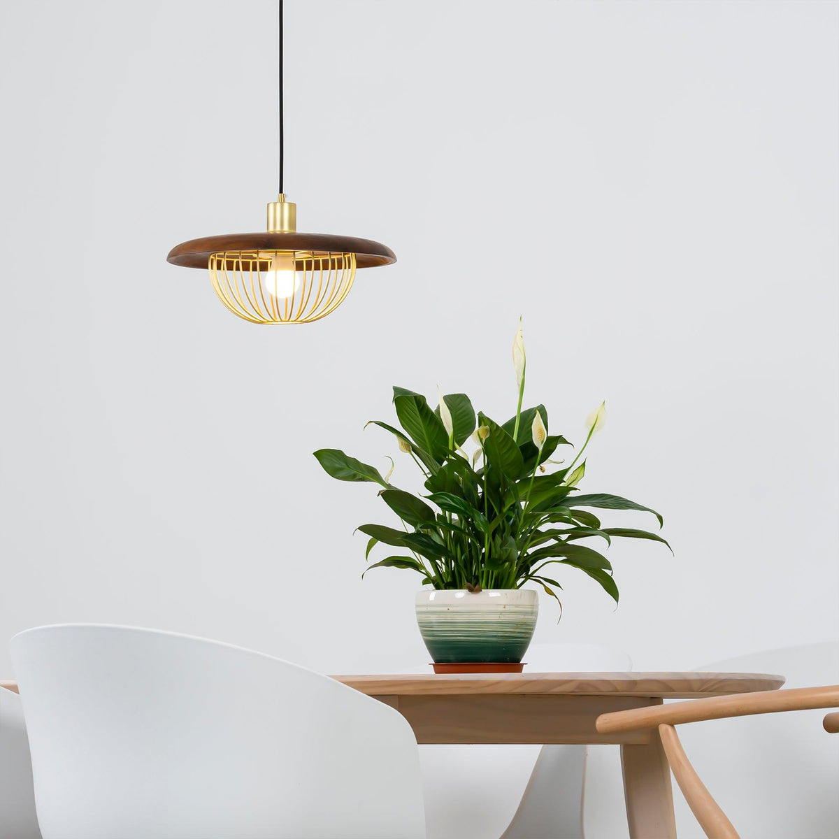 Elanora Suspension Rétro Vintage en Bois