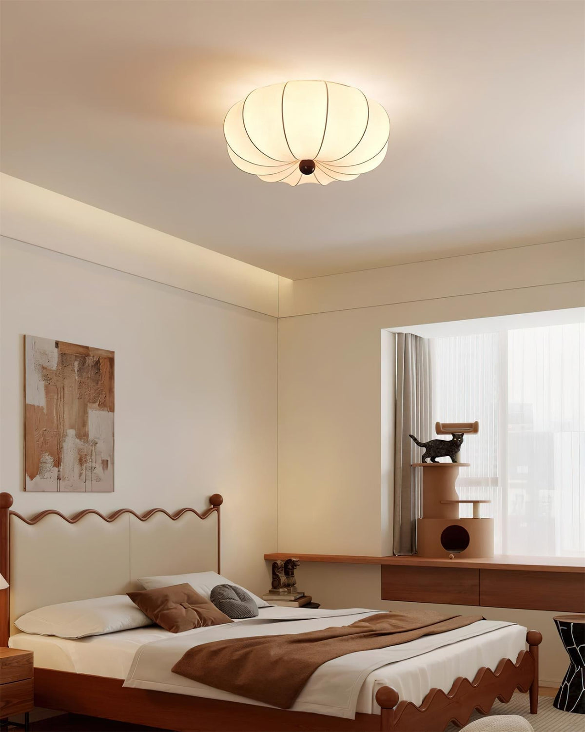 Novia Soft Glow Flush Mount Ceiling Light-Neutral Decor