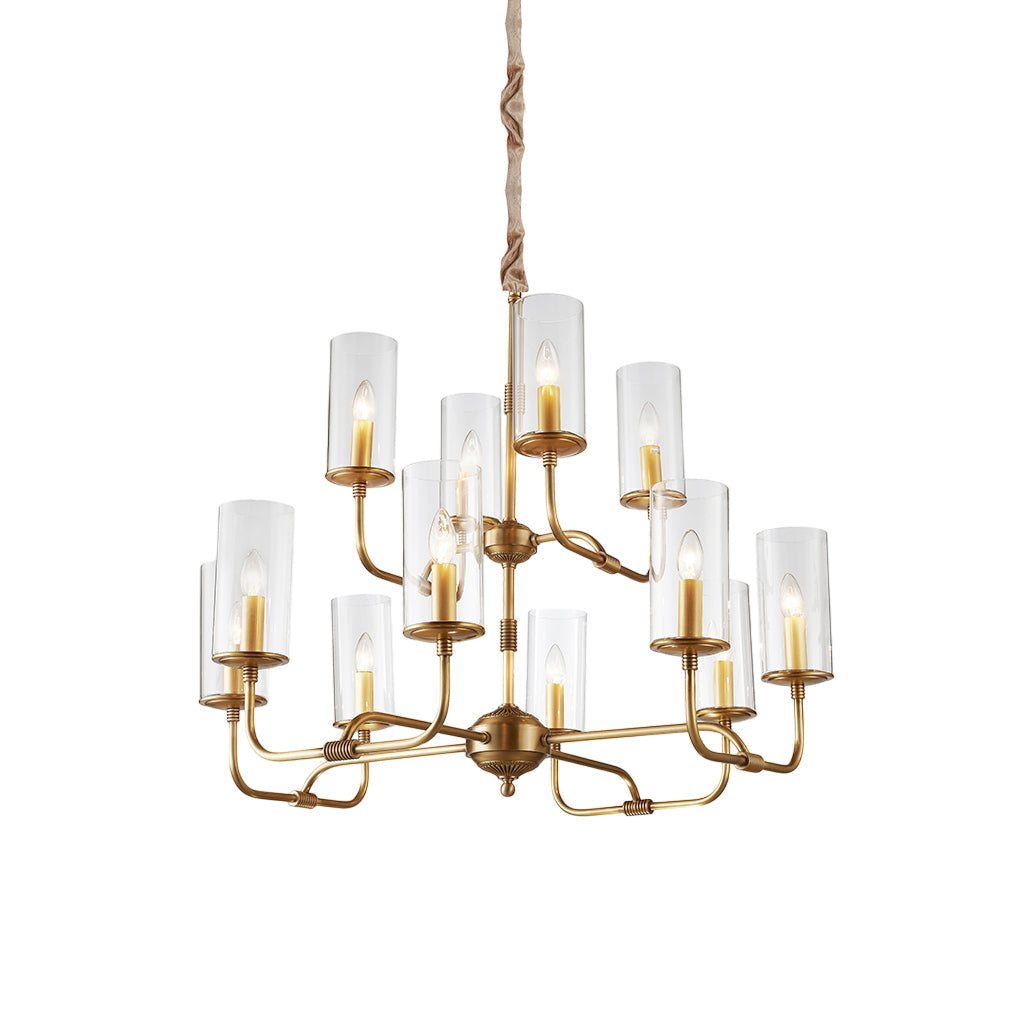 Araeos Lustre Cristal Laiton Luxe Postmoderne