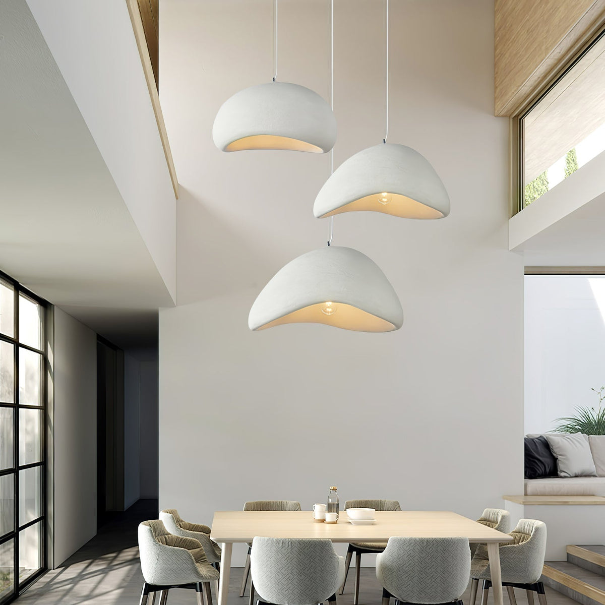 Beliane Suspension Lampe Nuage Blanc Minimaliste