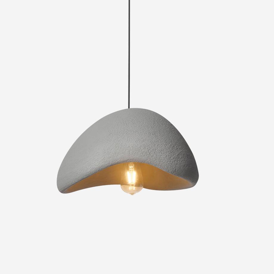 Pendant Lamp Organic Curved Shade Soft Texture Modern Artistic-Neutral Decor