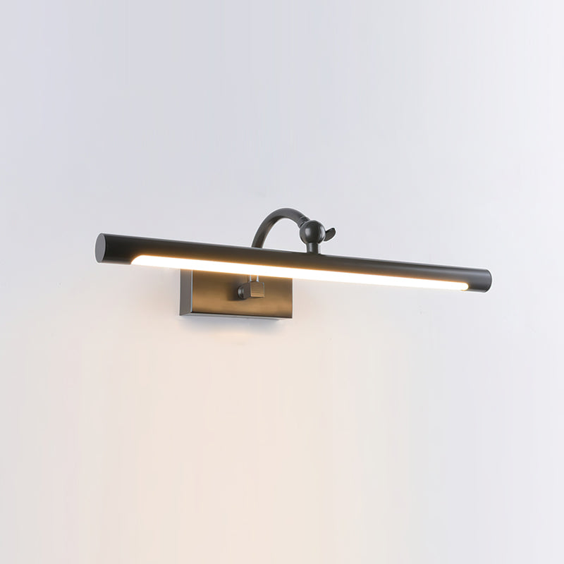 Angled view of the Kingsbury Linear Wall Sconce in antique brass.