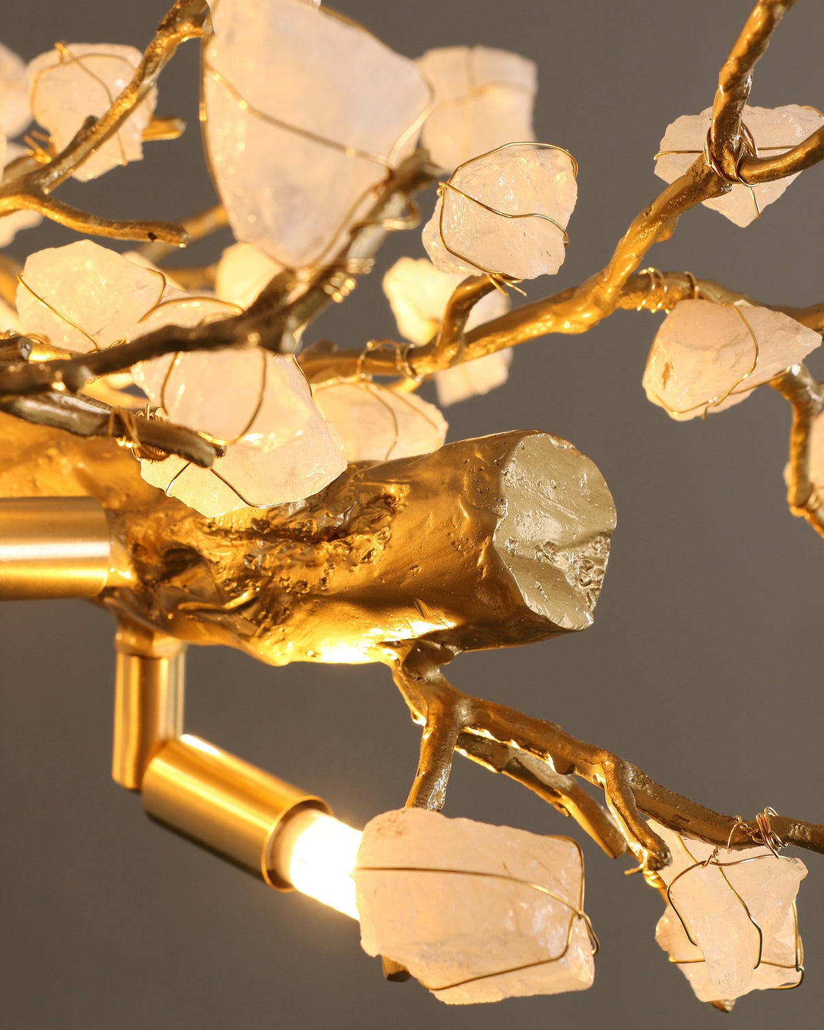Casterford Lustre Linéaire À Branches En Pierre Blanche – vue 13
