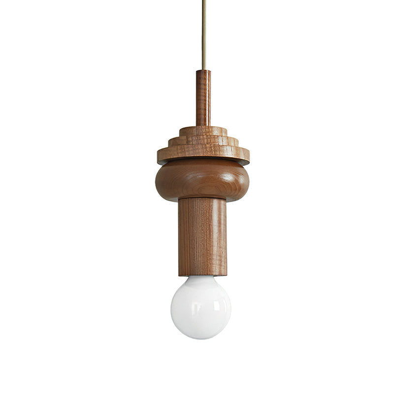 View from below the Vanya pendant light, showing the bulb housing.