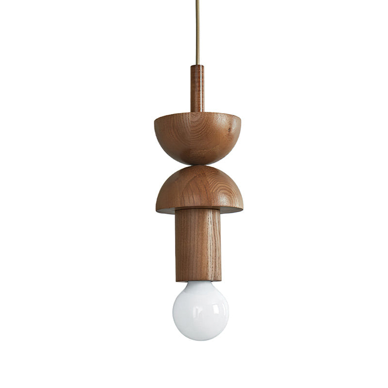 The sculptural, architectural form of the Vanya pendant light.
