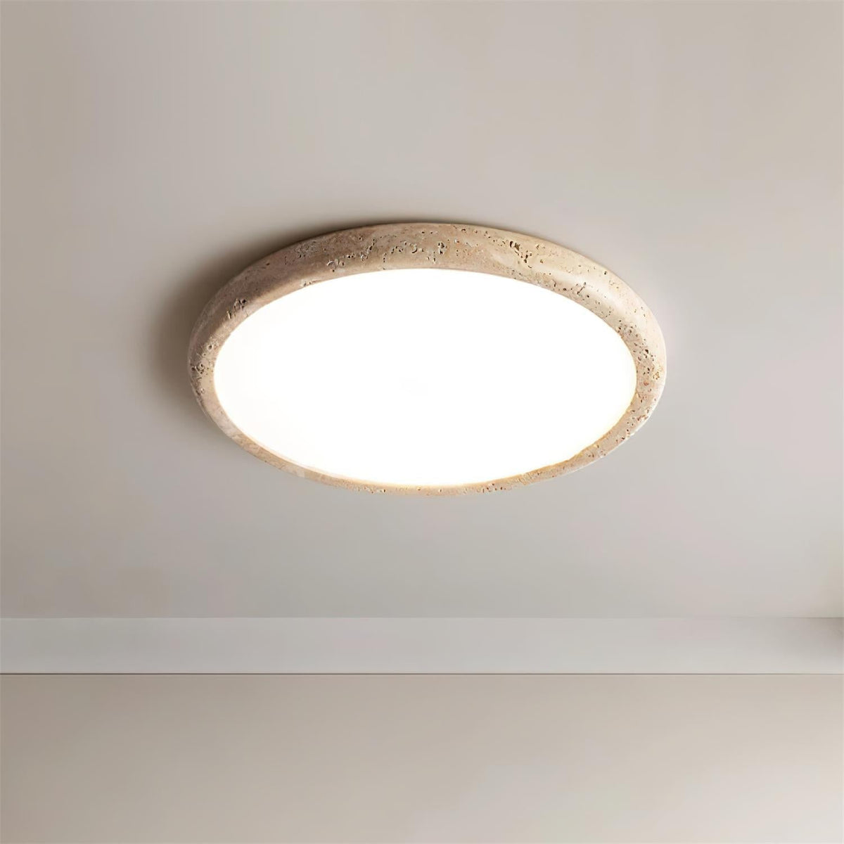 Ciro Travertine Ceiling Light-Neutral Decor
