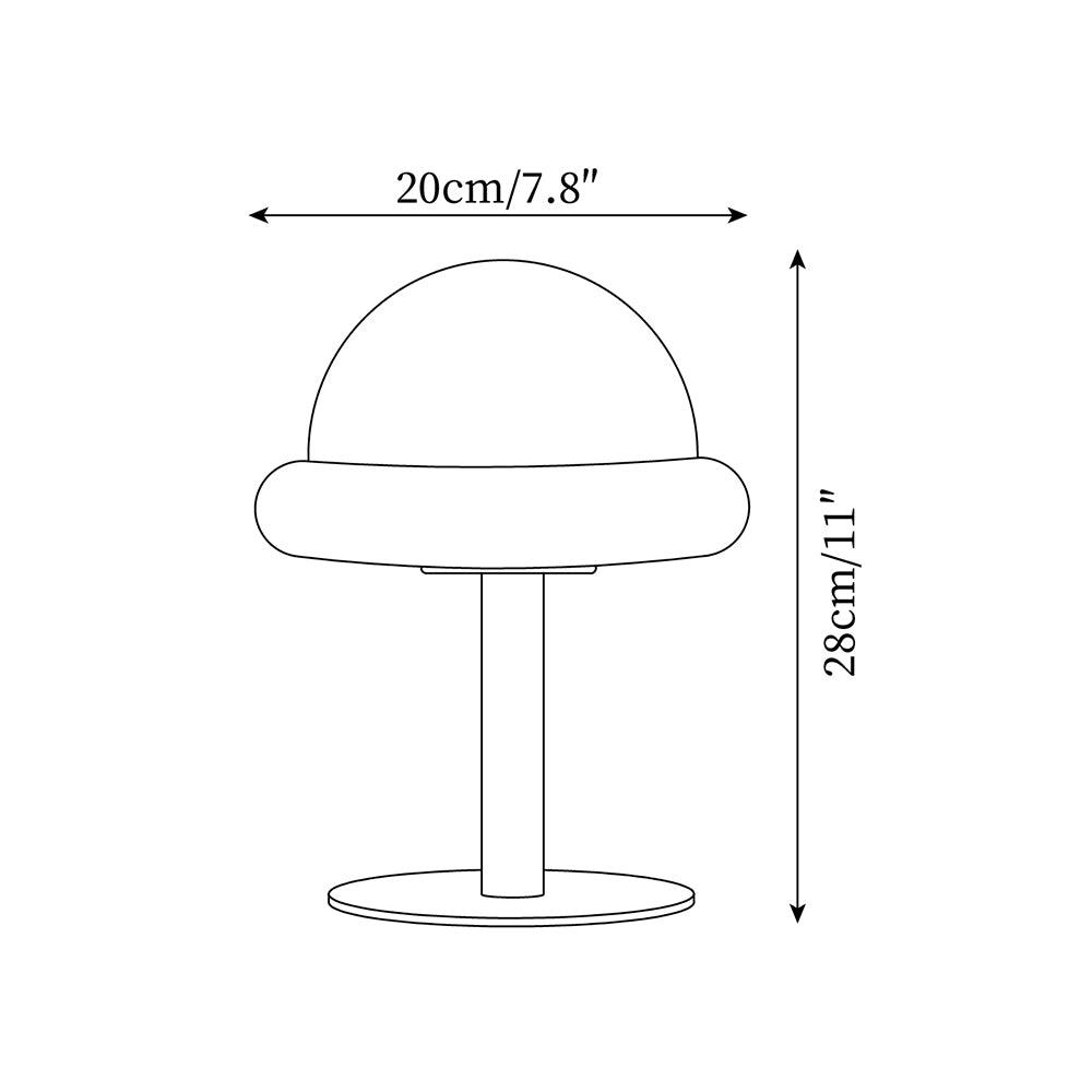 Eirisella Lampe de Table en Verre