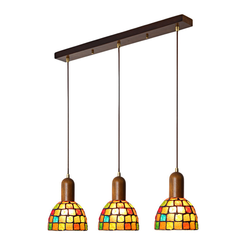 Klima Pendant Light with a vintage Edison bulb visible inside.