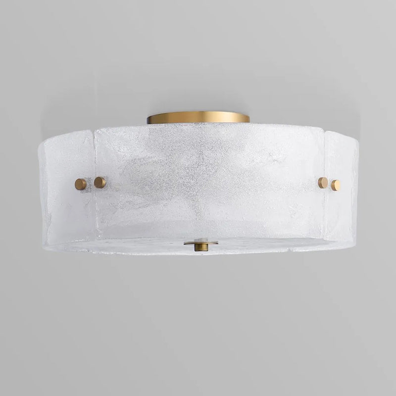 Top-down view of the Kora flush mount against a plain background.