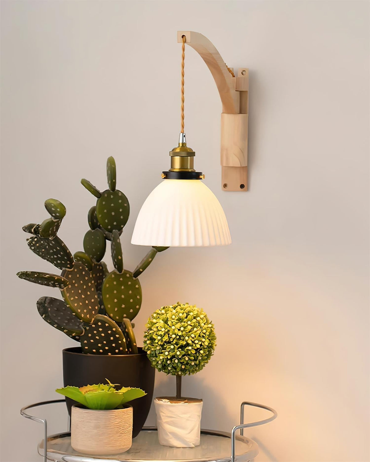 Novera Wall Lamp Ceramics-Neutral Decor