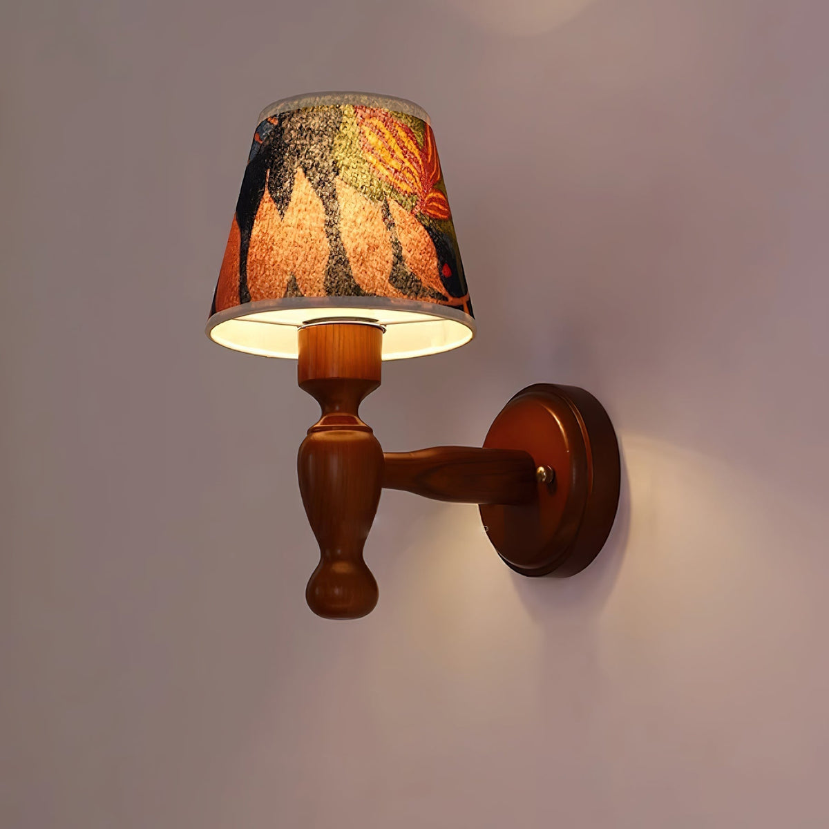Orbel Mapleleaf Wooden Wall Lamp-Neutral Decor