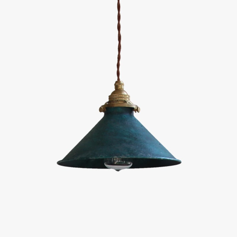Silva Vintage Rustique LED Suspension Métal Bleu Cuisine Balcon