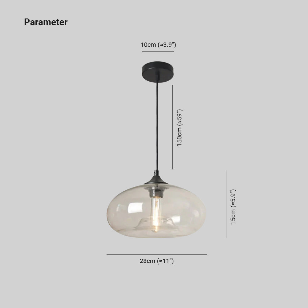 Nostel Lampes Suspendues en Verre Modernes Nordiques Chambre à Coucher-Cielum