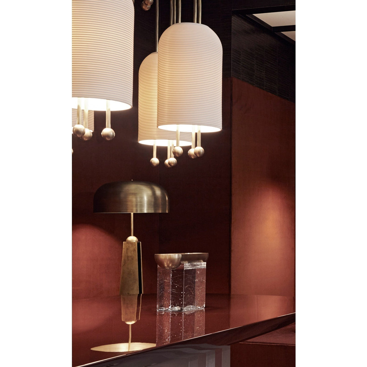 Adrielle Suspension Lantern en Métal et Verre Premium Élégance