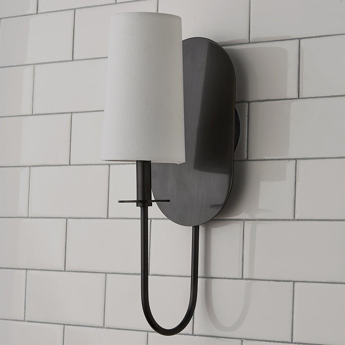 Gavane Lampe Murale en Tissu et Laiton Premium Élégance