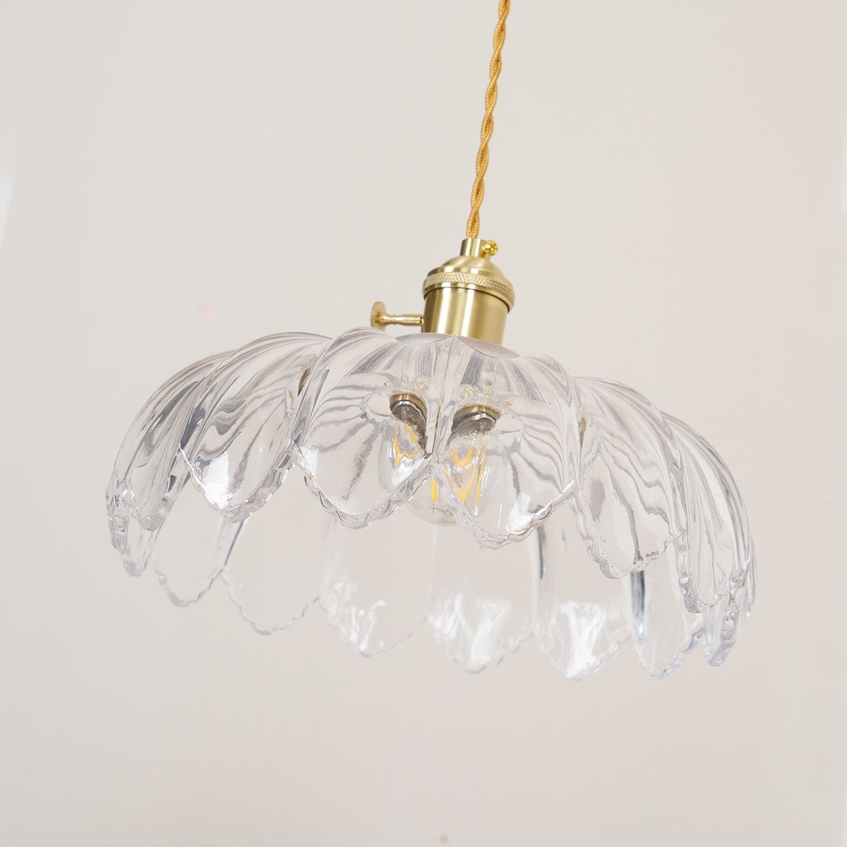 Limea Green Glass Flower Pendant Light-Neutral Decor