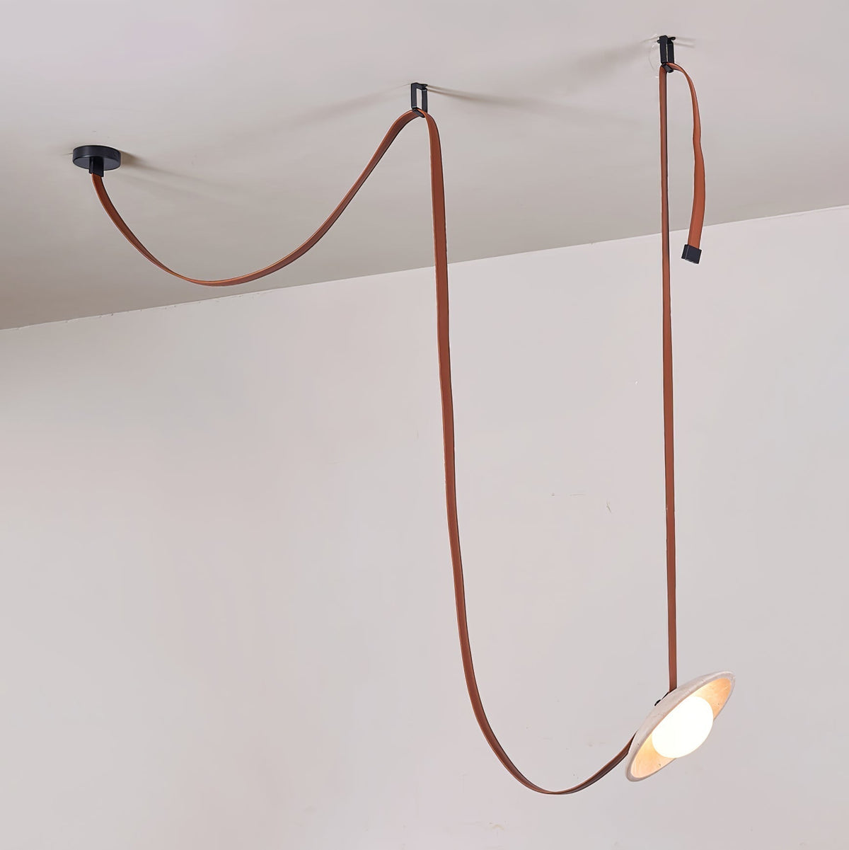 Ulsoryra Organique Travertin Pendentif Lumière Grappe