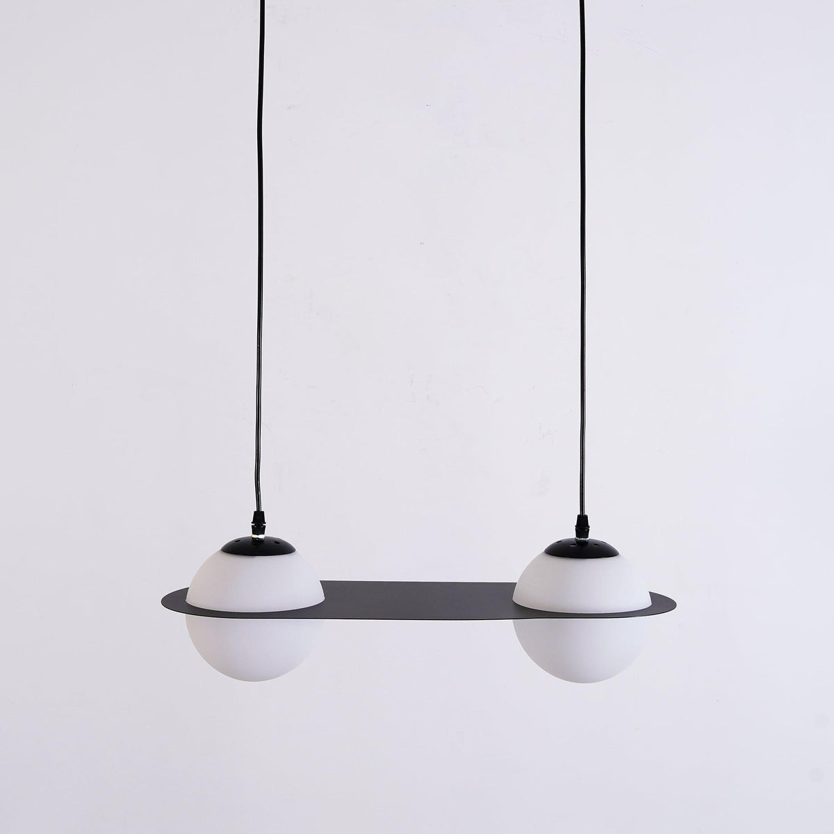 Selan Suspension en Verre Noir