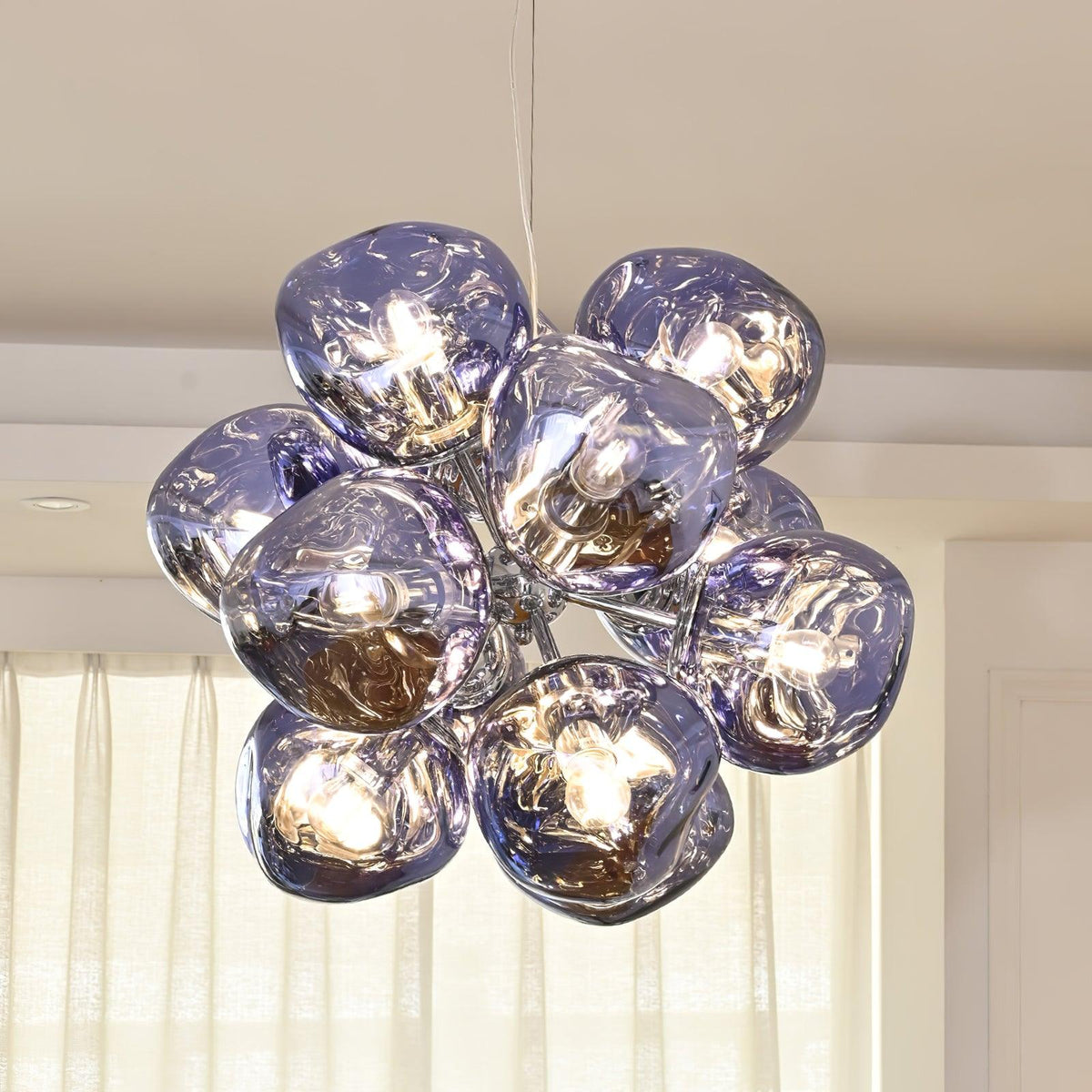 Esola Cluster Glass Pendant Light-Neutral Decor