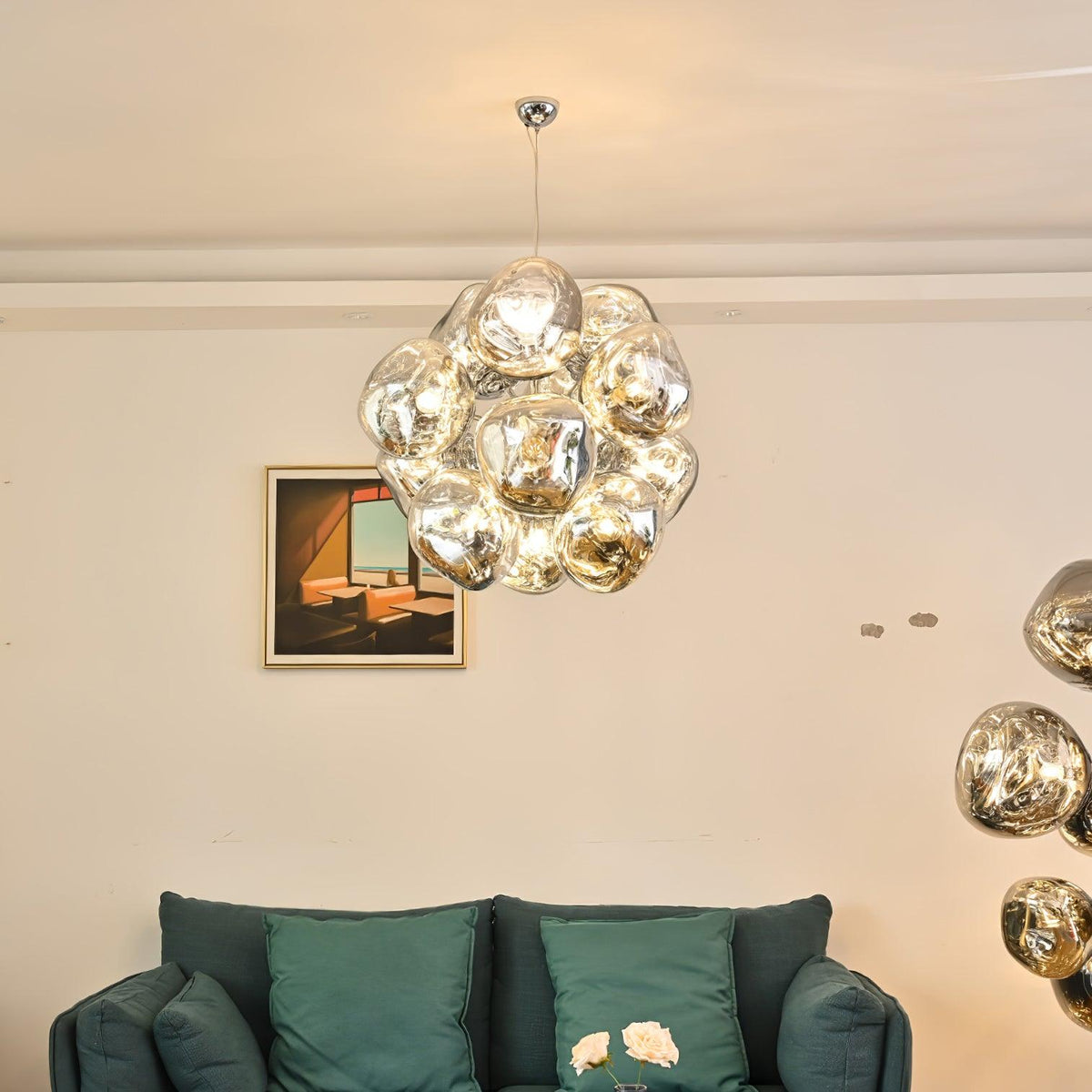 Esola Cluster Glass Pendant Light-Neutral Decor