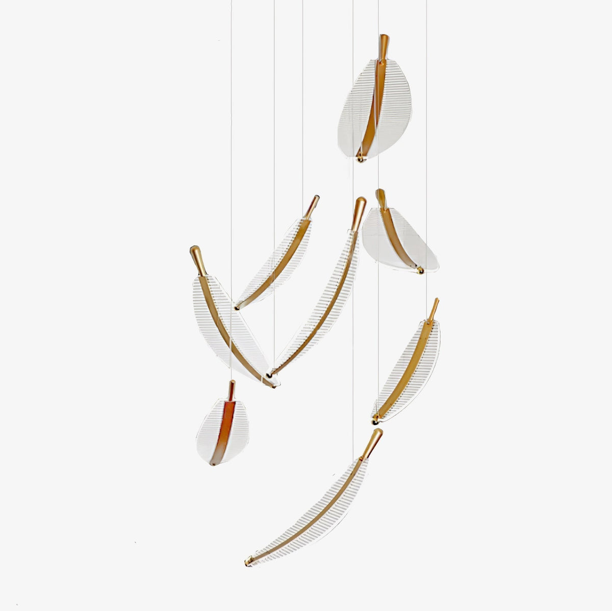 Joriane Lustre Leaf Acrylic Gold Elegant Modern
