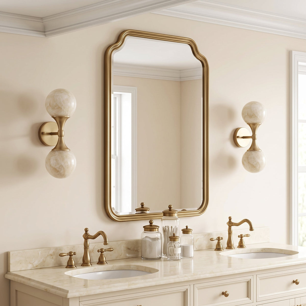 Ulverford Applique Murale Double En Albâtre – vue 2