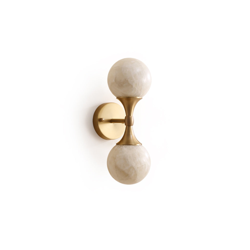 Ulverford Applique Murale Double En Albâtre – vue 1