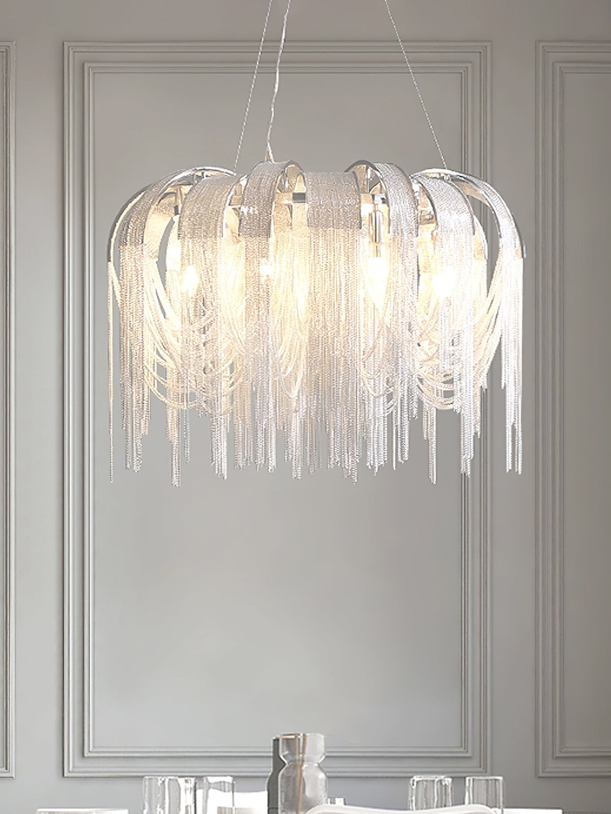 Ravius Lustre Superposé Chaîne Nickel Luxe