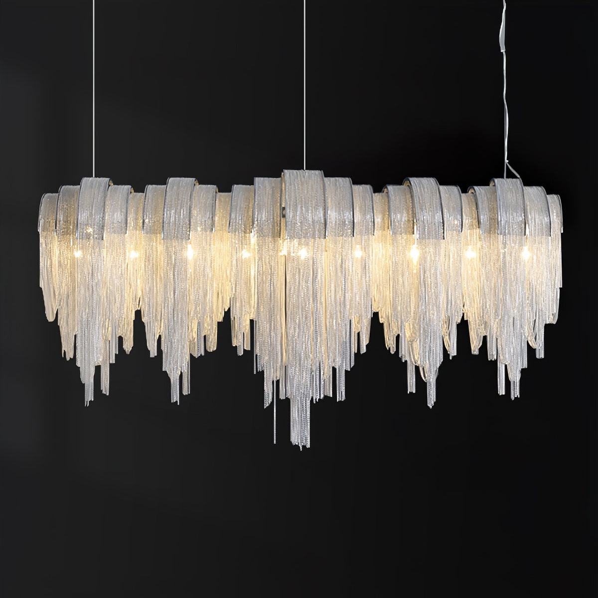 Ravius Lustre Superposé Chaîne Nickel Luxe