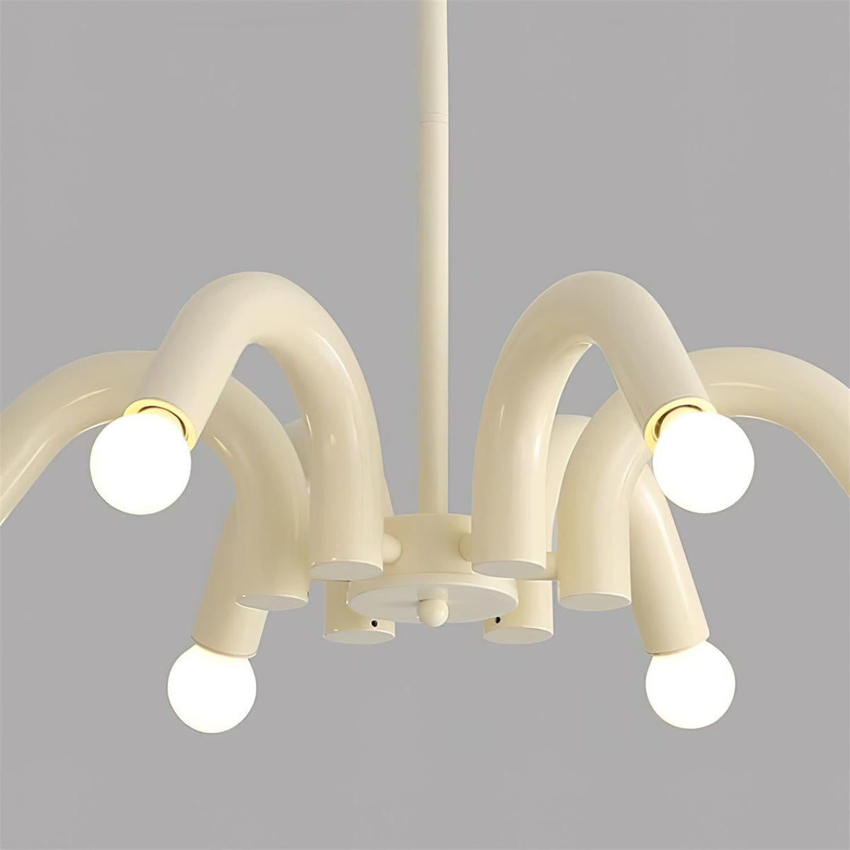 Fivelle Modern Cream Multi-Arm Chandelier-Neutral Decor