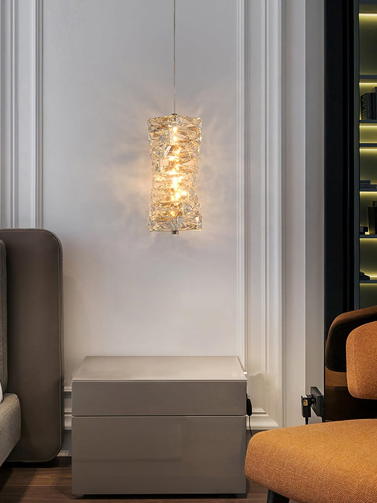 Crysta Lampe Suspendue en Cristal Luxe