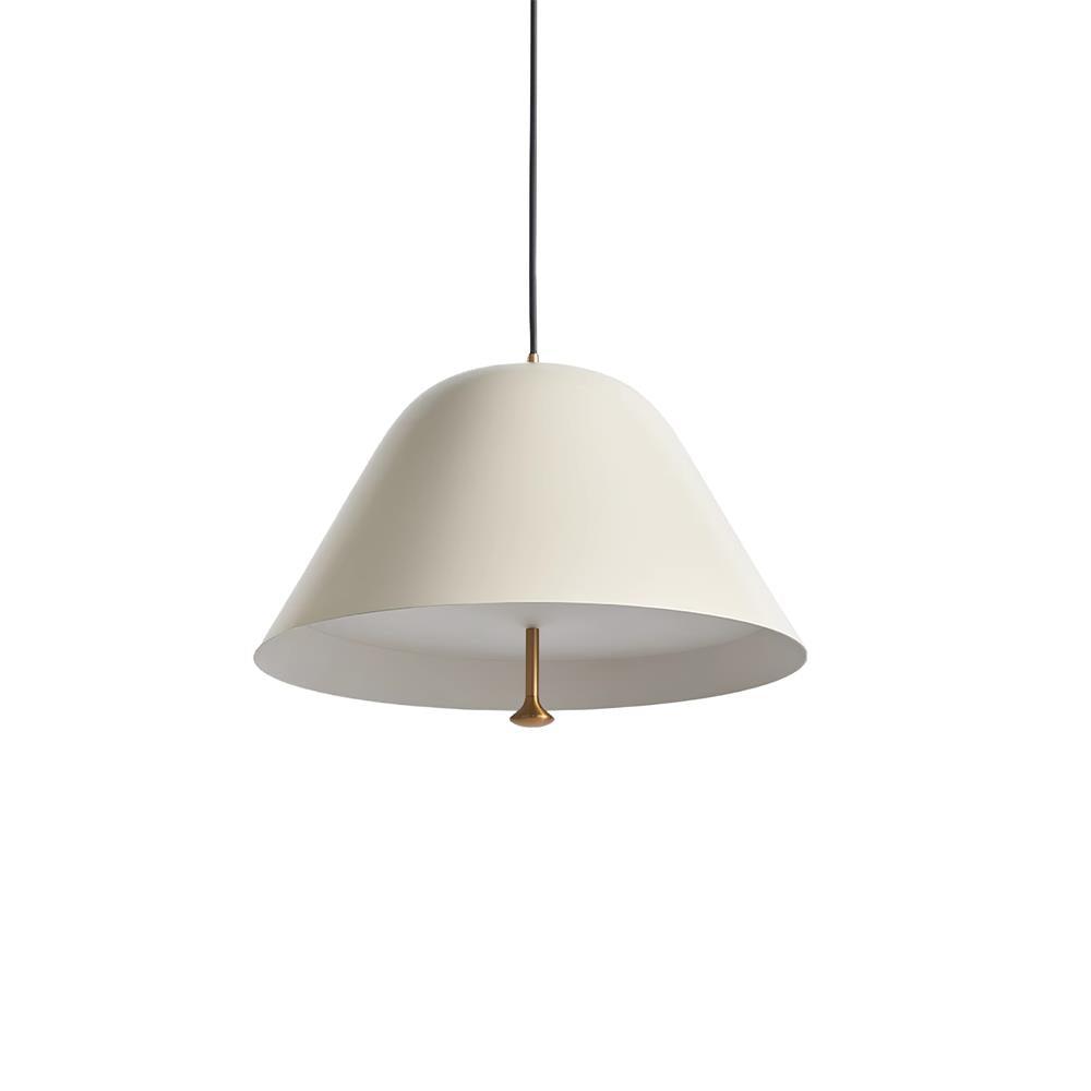 Pendant Lamp Modern Metal Shade in Green and White Minimalist-Neutral Decor