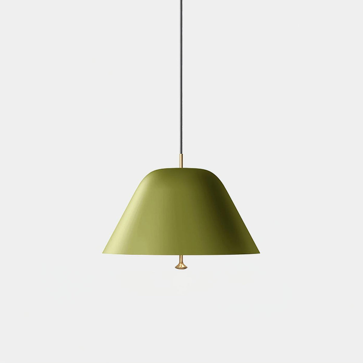Pendant Lamp Modern Metal Shade in Green and White Minimalist-Neutral Decor