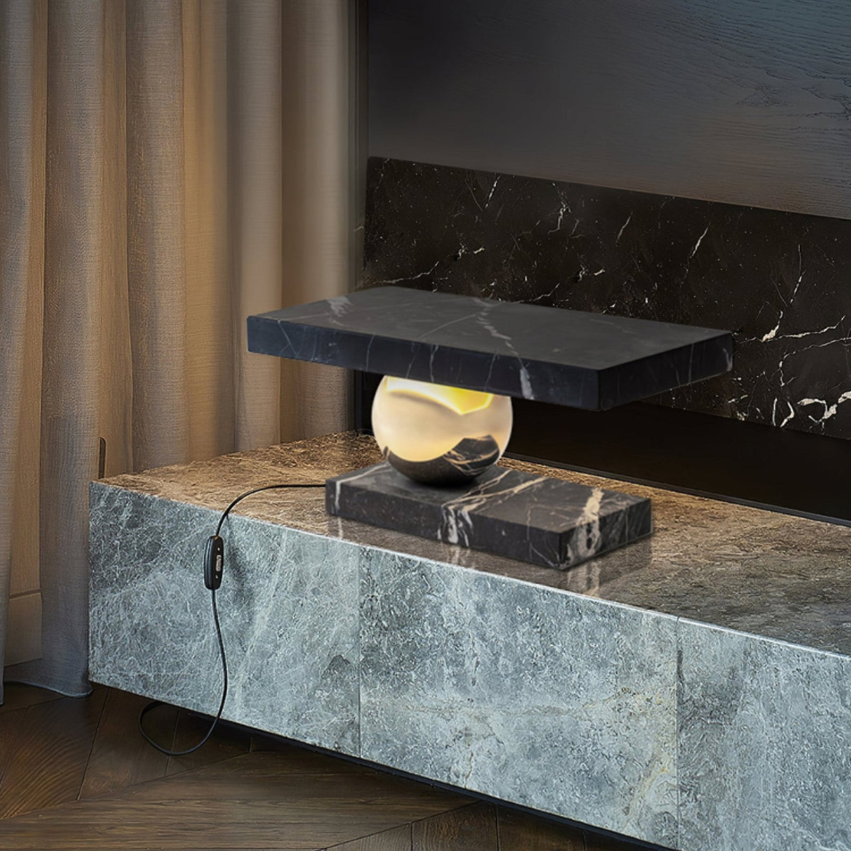 Andrew Modern Marble Table Lamp-Neutral Decor