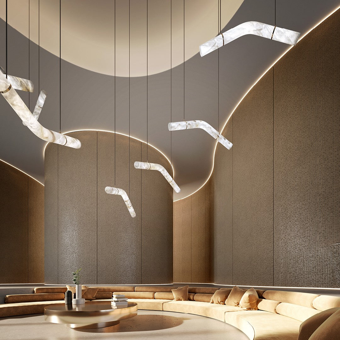 Suspension Alabâtre Minimaliste Premium Élégance Errina