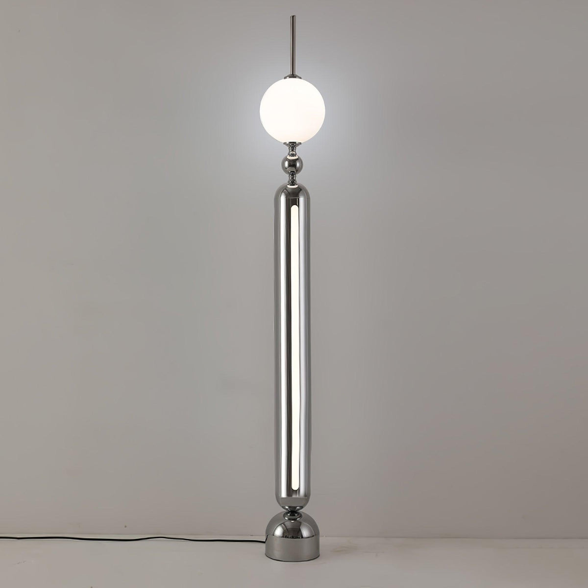 Avynen Futuristic Stainless Steel Floor Lamp-Neutral Decor
