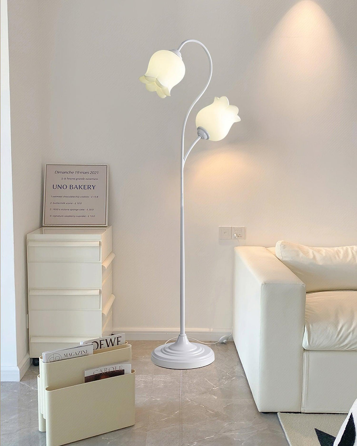 Zevelil Lampadaire Floral