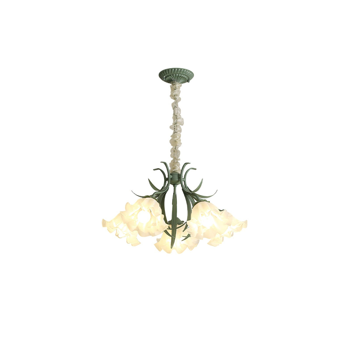 Galona Lustre Fleur avec Pétales et Feuilles