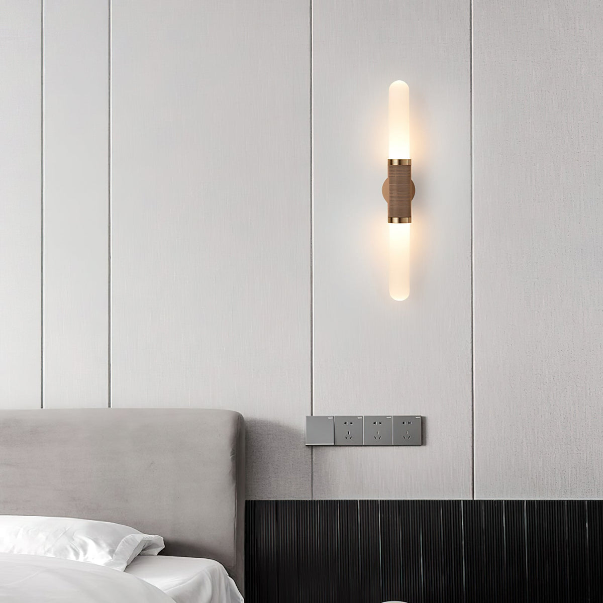 Glenesa Applique Murale Moderne Minimaliste en Métal et Verre
