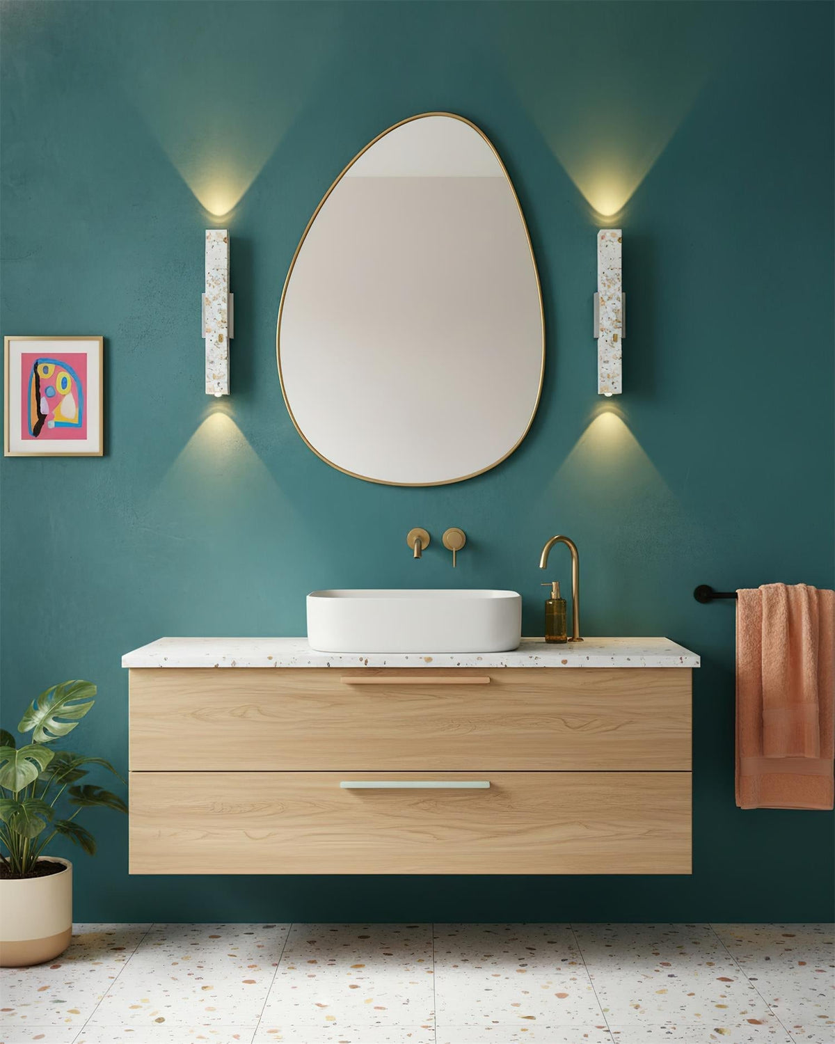 Renaelle Applique Murale en Terrazzo