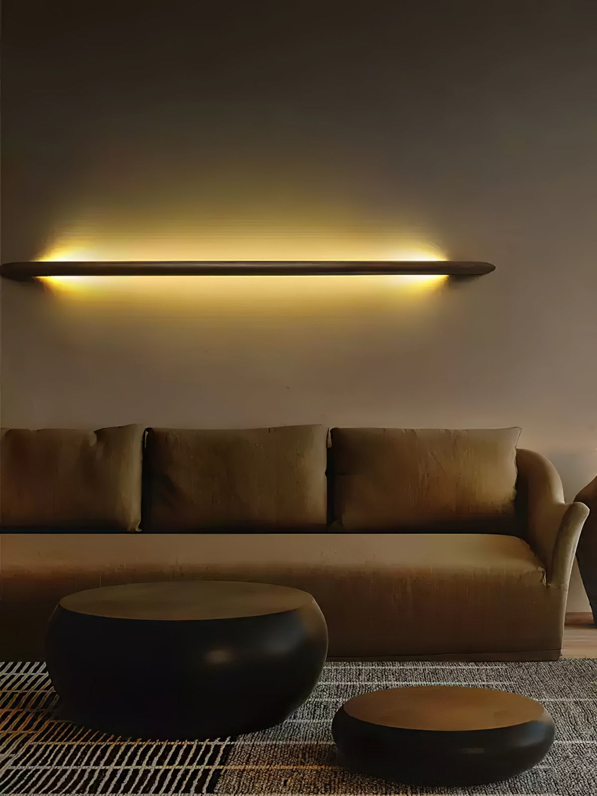 Auria Moderne Minimaliste Linéaire Bois Luminaire Mural